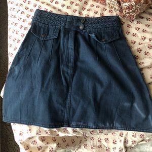 Free people denim skirt